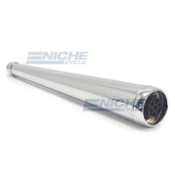27" Chrome Dunstall Widemouth Replica Muffler 80-84050 