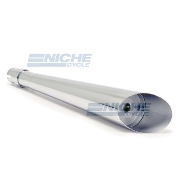 24" Chrome Roadhawk Slash Cut Muffler 80-84020 