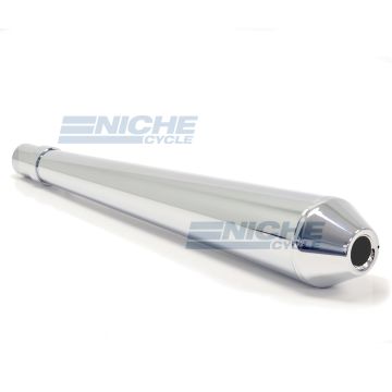26" Chrome Reverse Cone - Megaphone Muffler 80-84034 