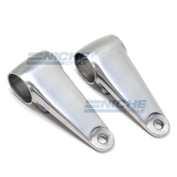 Headlight Brackets - Polished W/Shims 66-35830 