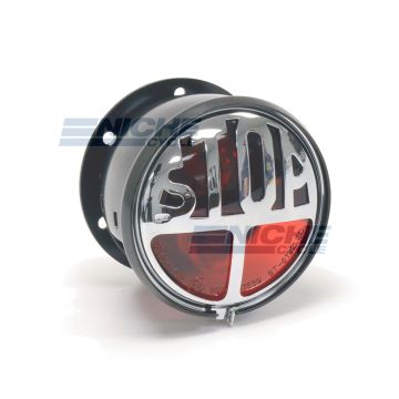 Classic Miller-Vincent Style Replica "STOP" Taillight 62-21507 