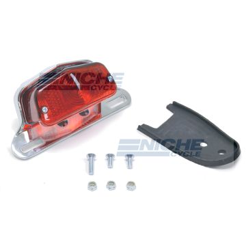 Classic Lucas-Style Satin Chrome Taillight 62-21510 