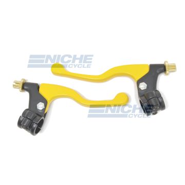 Yamaha/Suzuki Type GP Black/Yellow Lever Set 7/8" 32-73730 