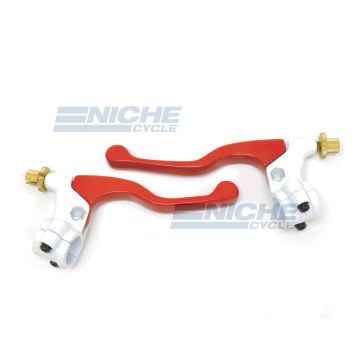 Honda Type GP White/Red Lever Set 7/8" 32-73620 