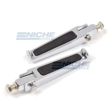 Footpeg Set w/Stud -  “Black Rubber” 50-85418 