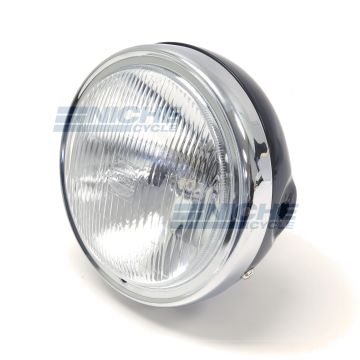 Replica Honda Headlight 6-1/4" Black 66-64313 