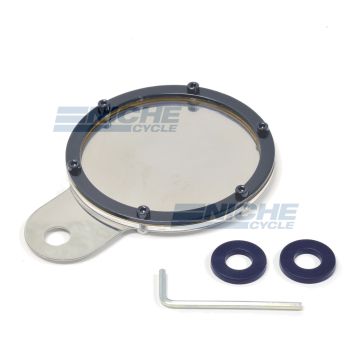 Stainless & Billet Round Tax Disc - Black 86-28811 