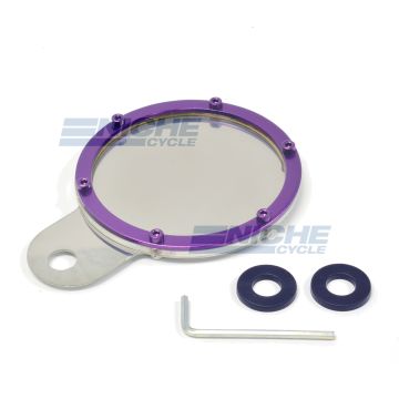 Stainless & Billet Round Tax Disc - Purple 86-28816 