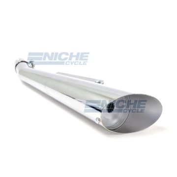 24" Chrome Slashback Upswept Muffler 80-84025 