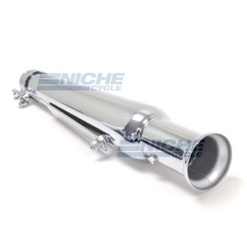 20" Chrome Bell End Megaphone Muffler 80-84010 