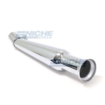 20" Chrome Bell End Megaphone Muffler - Left Side 80-84012 