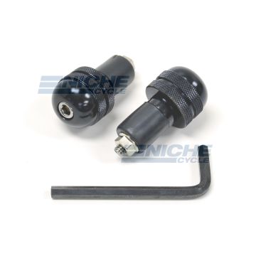 Bar Ends Alum -  Knurled Black 23-96461 