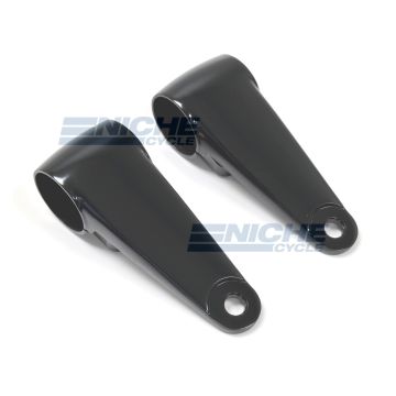 Headlight Brackets - Satin Black W/Shims 66-35832 