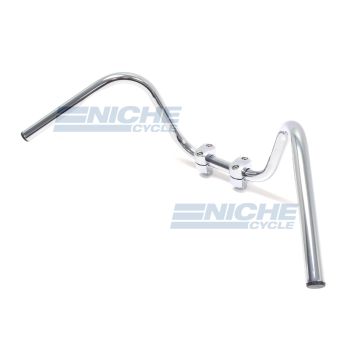 Handlebar - 1" Stk Harley 82 Chrome-Dimp 07-92432 