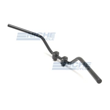 Classic Satin Black Comfortable Sport Touring Cruising Handlebar 23-12552S 