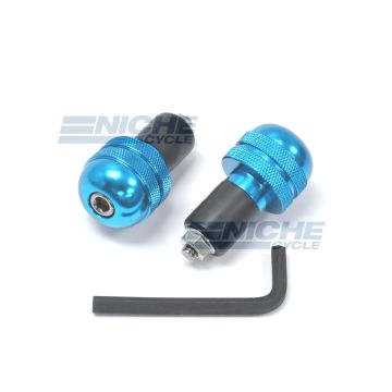 Bar Ends Alum -  Knurled Blue 23-96463 