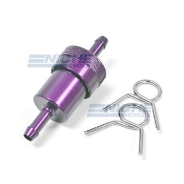 Fuel Filter- Inline CNC Purple 1/4" 14-34473 