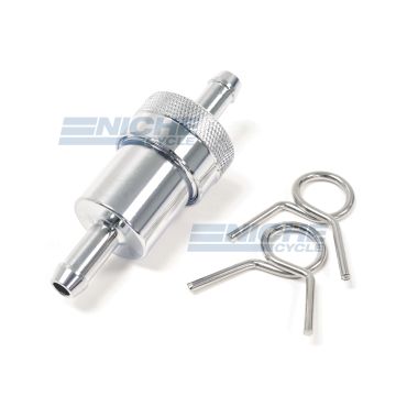Fuel Filter- Inline Die-Cast Chrome 5/16 14-34460 