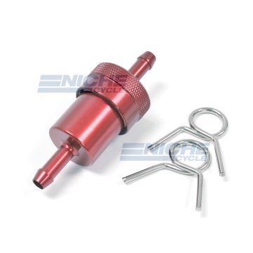 Fuel Filter- Inline CNC Red 1/4" 14-34470 
