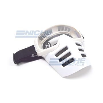 Vintage Style Motocross Mask - White 76-49501 