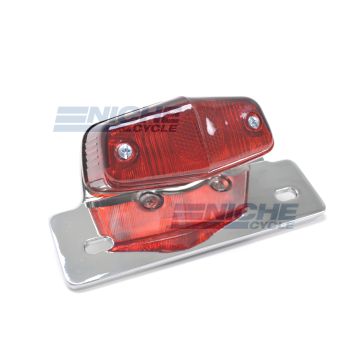 Classic Lucas-Style Replica Chrome 12-Volt Taillight 62-21521 