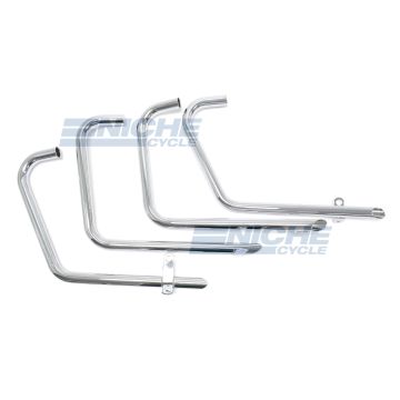 Honda CB500/4 CB550 4-4 Drag Pipes TT Chrome Exhaust System 001-0606 