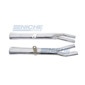 Honda CB750 K 77-78 Motorcycle Mufflers Flare Tip Chrome 001-1511 