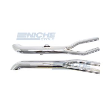 Honda CB900 Custom Slip On Motorcycle Mufflers Turnout Chrome 001-3110 