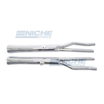 Honda CB750K 69-76 Motorcycle Mufflers Flare Tip Chrome 001-1311 