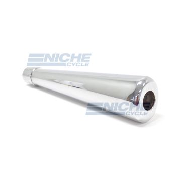17.5" Chrome Classic 50 Oval Megaphone Muffler 80-84031 