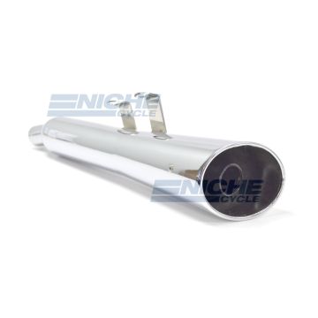Suzuki Savage 650 LS Boulevard S40 Slash Cut Motorcycle Muffler Slash Cut Chrome 003-0909 