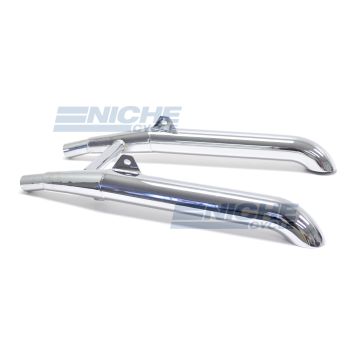 Honda GL1200 Gold Wing 1200 Touring Performance Mufflers Chrome Turndown 001-4315 