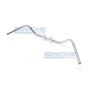 Handlebar - 1" High Western Chrome-Dimp 07-12557 