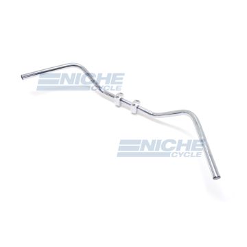 Handlebar - 1" Med Western Chrome-Dimp 07-12556 