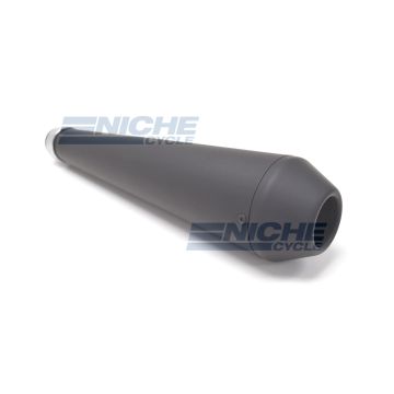 17" Black Shorty Reverse Cone Muffler 80-84030B 