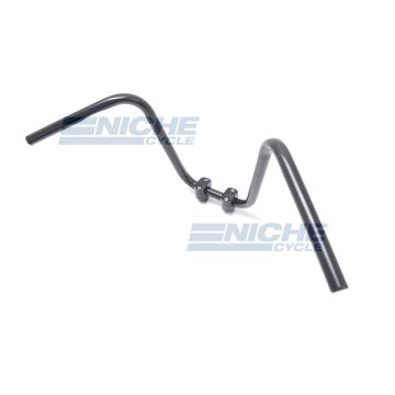 Handlebar - 12" Apes Dimpled Gloss Black 07-93431B 