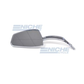 Cruiser Style Custom Left Side Mirror - 10mm Chrome 20-53092 
