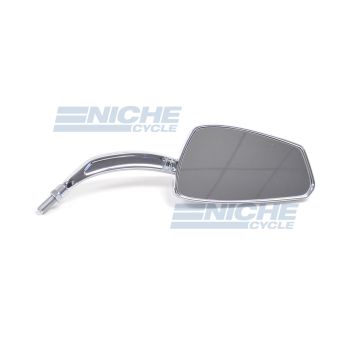 Cruiser Style Custom Right Side Mirror - 10mm Chrome 20-53091 