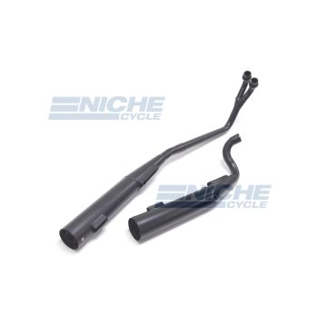 Yamaha XZ 550 Vision MAC 2-Into-2 Black Megaphone Exhaust System 804-0733 