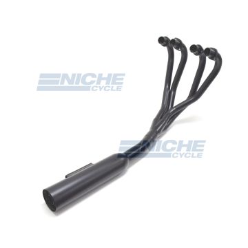 Honda CB750K 69-76 MAC 4-Into-1 Black Canister Exhaust System 201-1401 