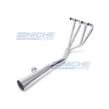 Honda CB500/4 CB550 MAC 4-Into-1 Chrome Megaphone Exhaust System 001-0601 