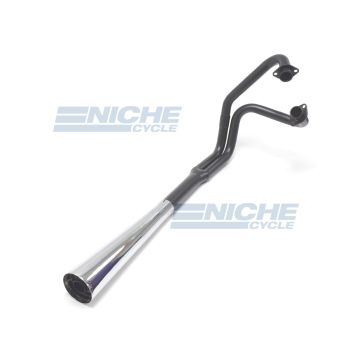 Yamaha XS650 MAC 2-Into-1 Black,Chrome Megaphone Exhaust System 804-0103 