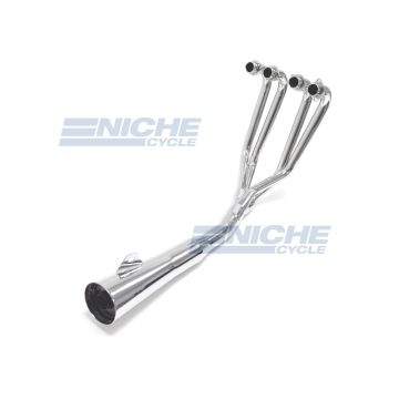 Yamaha XJ 550 Seca/Maxim MAC 4-Into-1 Chrome Megaphone Exhaust System 004-0501 