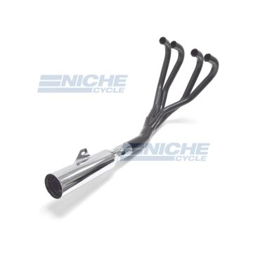 Honda CB750 F/K 74-78 MAC 4-Into-1 Black/Chrome Canister Exhaust System 801-1301 