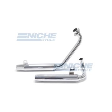 Yamaha Virago XV 500 MAC 2-Into-2 Chrome Taper Exhaust System 004-0821 