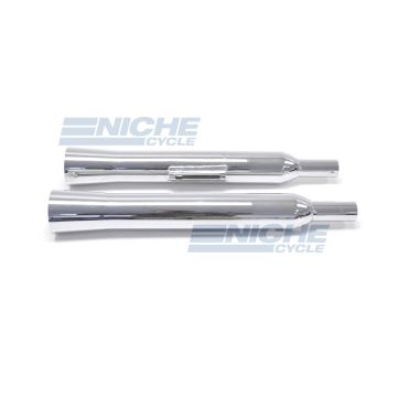 Kawasaki KZ1000 Performance Exhaust Motorcycle Mufflers Flare Tip Chrome 002-0511 