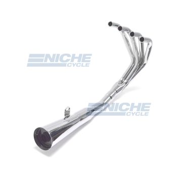 Honda CB350/4 Four MAC 4-Into-1 Chrome Megaphone Exhaust System 001-0401 