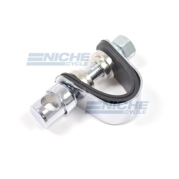 Universal Motorcycle Handlebar Mirror 3 Way Clamp 7/8" 1" 20-28100 