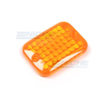 Fork Mounted Amber Turn Signal Winker Replacement Lens Only 61-97093 