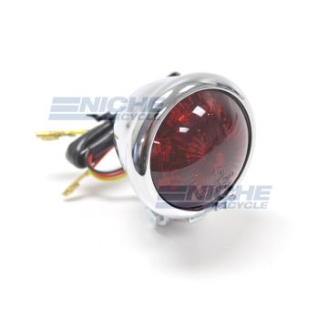 Bates Style Taillight Chrome 62-21519 